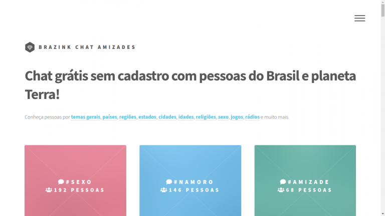 Brazink Chat Amizades Gr Tis Em Todo Planeta Terra Blog Brazink